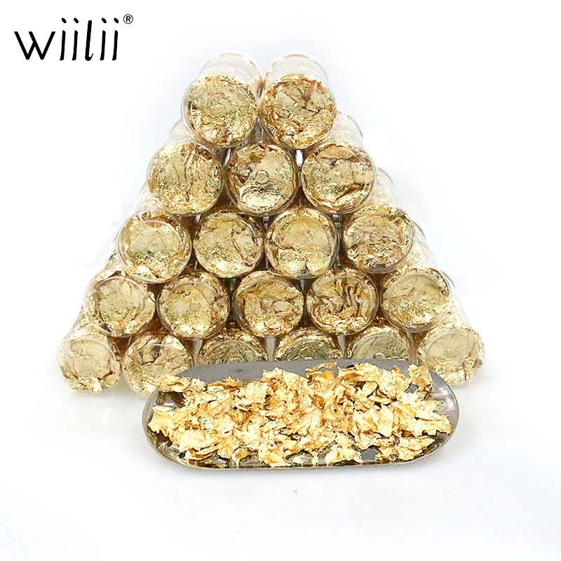 20 шт. золотые съедобные украшения для тортов и вечевечерние конфеты 24 К фольга