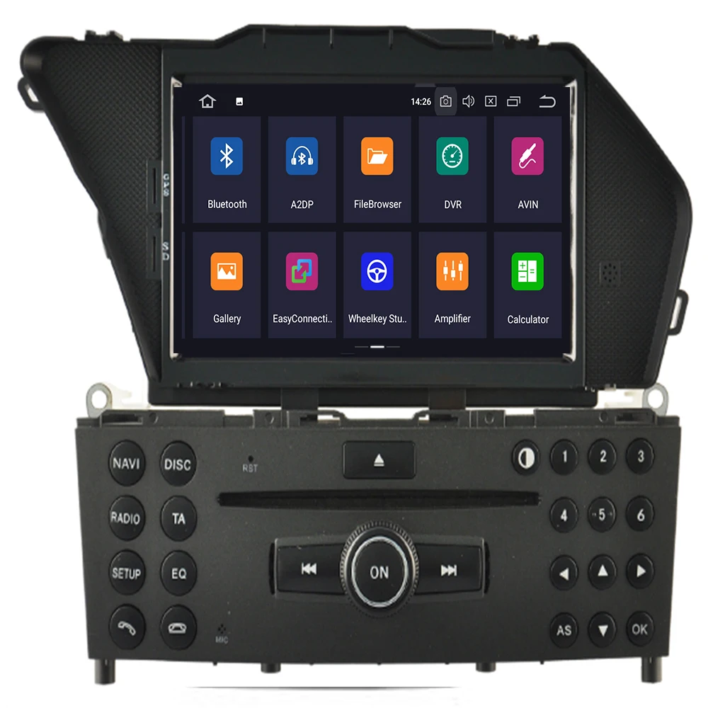 Android 9,0 автомобильный dvd-плеер для MERCEDES BENZ GLK 2008 2009 2010 gps навигация 2 Din автомобильный радиоприемник wi-fi-мультимедиа стерео rds-система