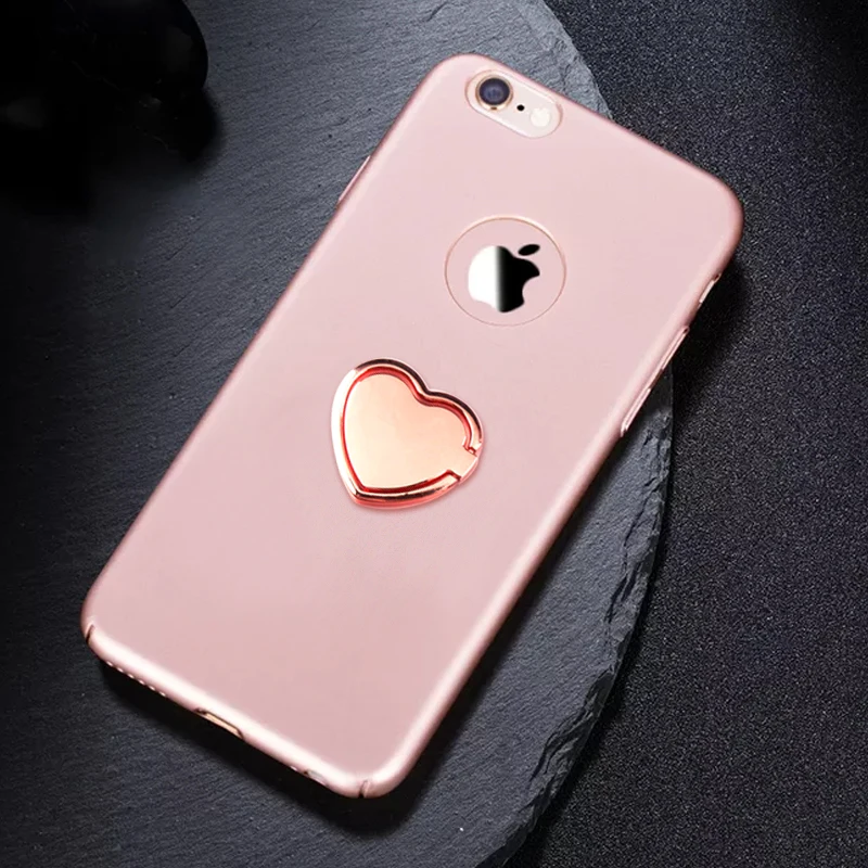 1pcs metal heart mobile phone finger ring holder telephone support accessories magnetic car bracket socket stand mobile phones free global shipping