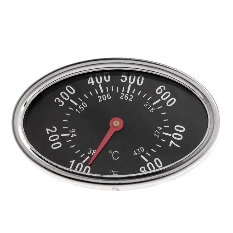 800 ℉ Овальный барбекю яма курильщик гриль термометр циферблат датчик