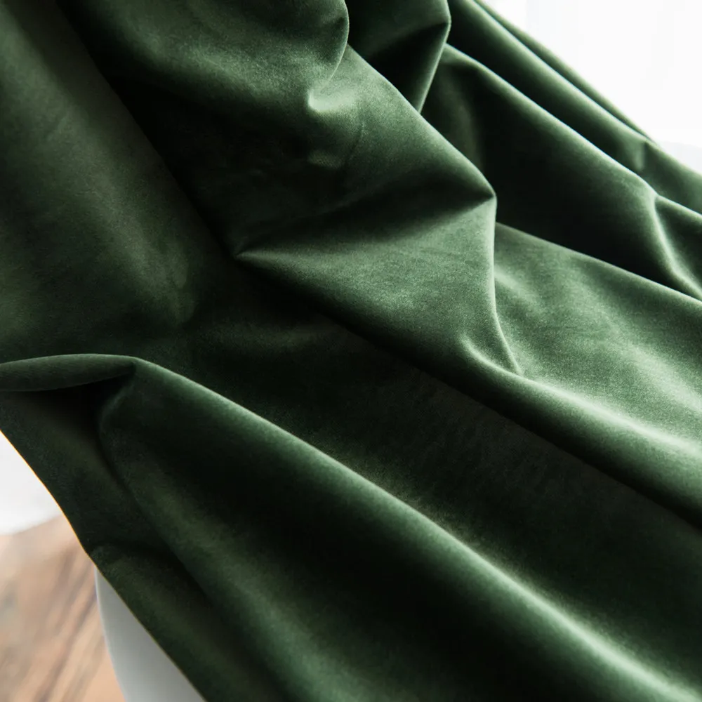 Скандинавская простая однотонная оконная занавеска s роскошная бархатная