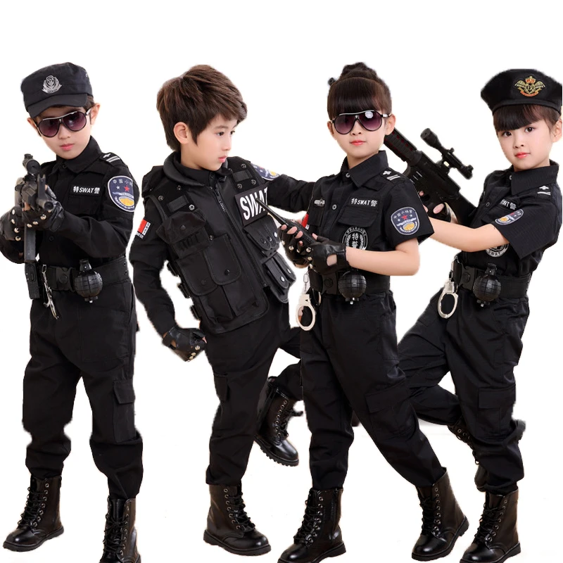 Специальный полицейский костюм дорожного движения для детей косплей