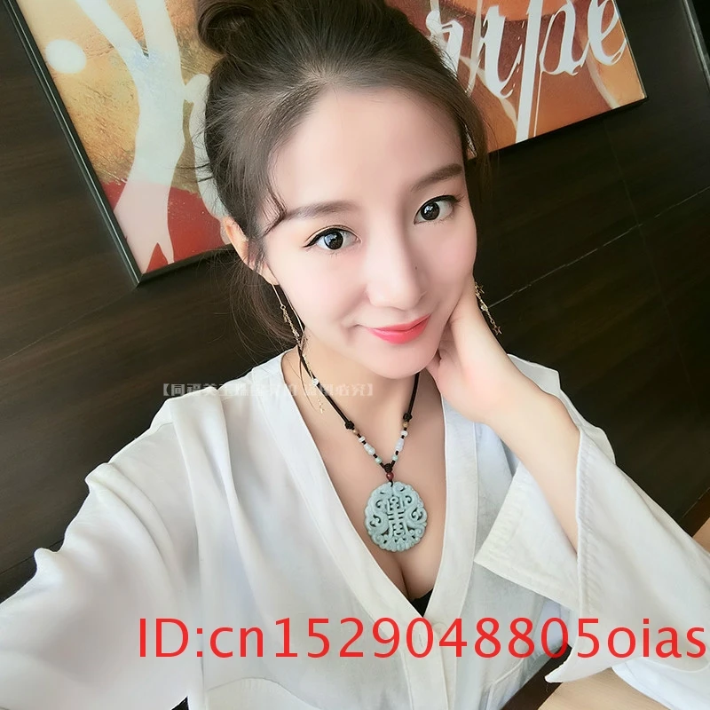 Натуральный белый кулон в виде дракона Из бирманского нефрита ожерелье с