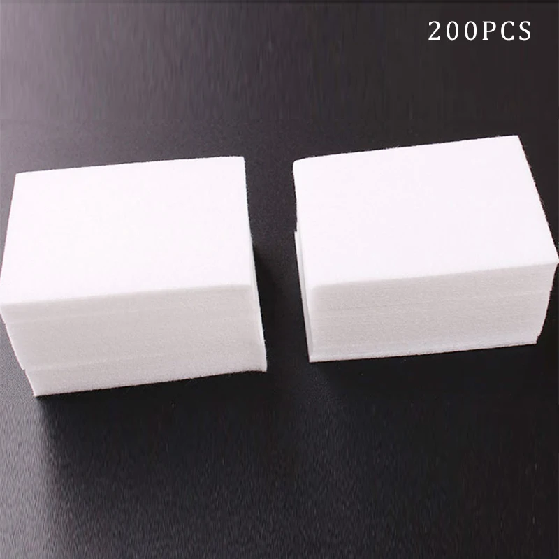 200pcs Горячая Распродажа, 900 шт./лот, салфетки для снятия лака для ногтей, для ванны, маникюра, гелевые безворсовые салфетки, хлопковые салфетки для ногтей, инструмент для дизайна ногтей - Цвет: 200pcs