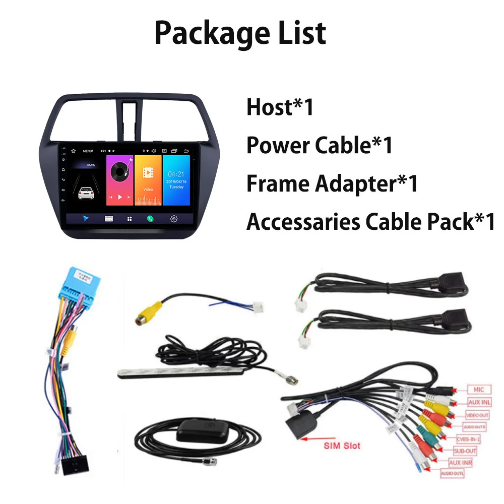 

Android 9.0 WIFI 4G Car Radio Multimedia Video Stereo Player For Suzuki SX4-CROSS 2012 2013-2016 Quad-Core Mirror Link Bluetooth