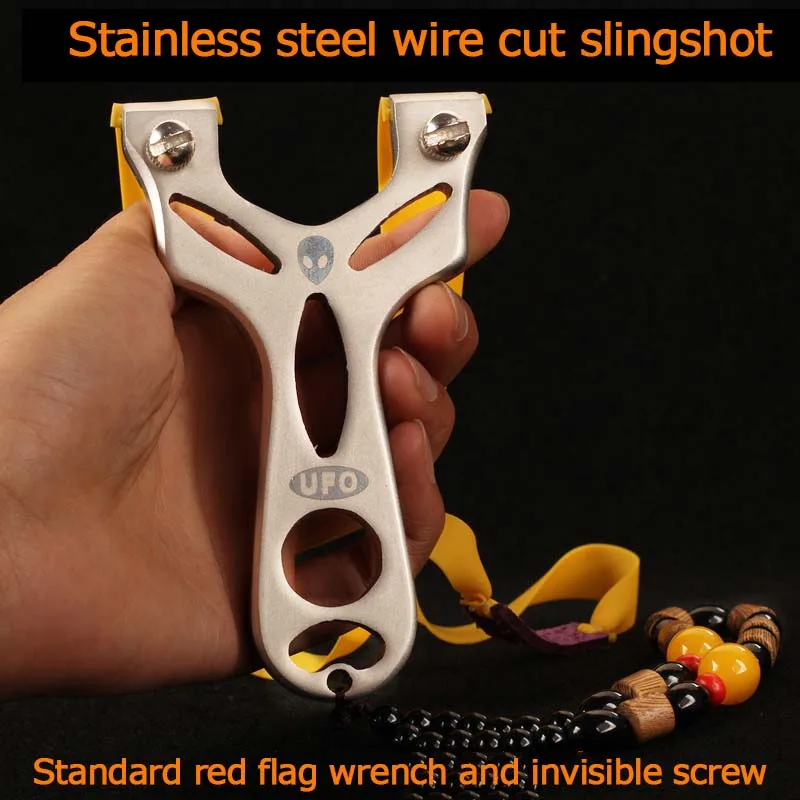 Новинка 304 охотничья рогатка из нержавеющей стали с инопланетянином нло мощная