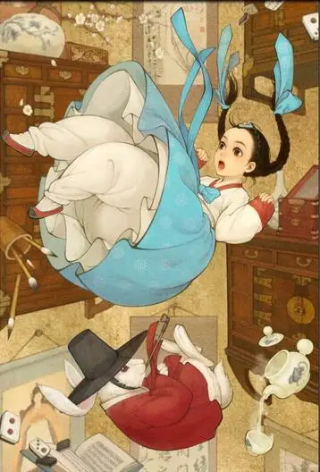 

Korea Costume Girl Art Film Print Silk Poster Home Wall Decor 24x36inch