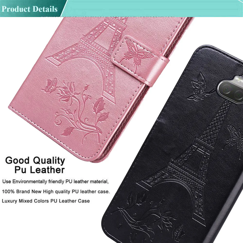 

For Sony Xperia 10 8 5 L4 L3 Case 3D Butterfly Floral Leather Flip Case For Sony Xperia L4 L3 5 8 10 Phone Cover Case