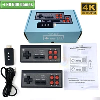 new arrival classic dendy game console 4k retro mini tv game video with 2 wireless gamepads 620 different games dropshipping