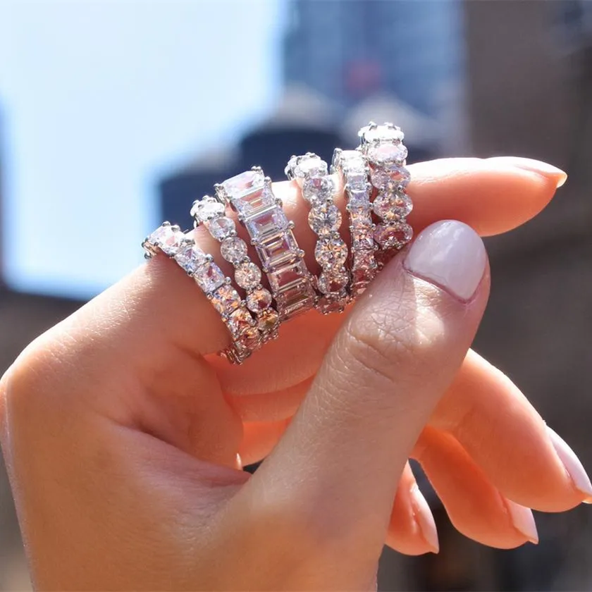 Женское кольцо из серебра 100% пробы с цирконом SR167 | Украшения и аксессуары