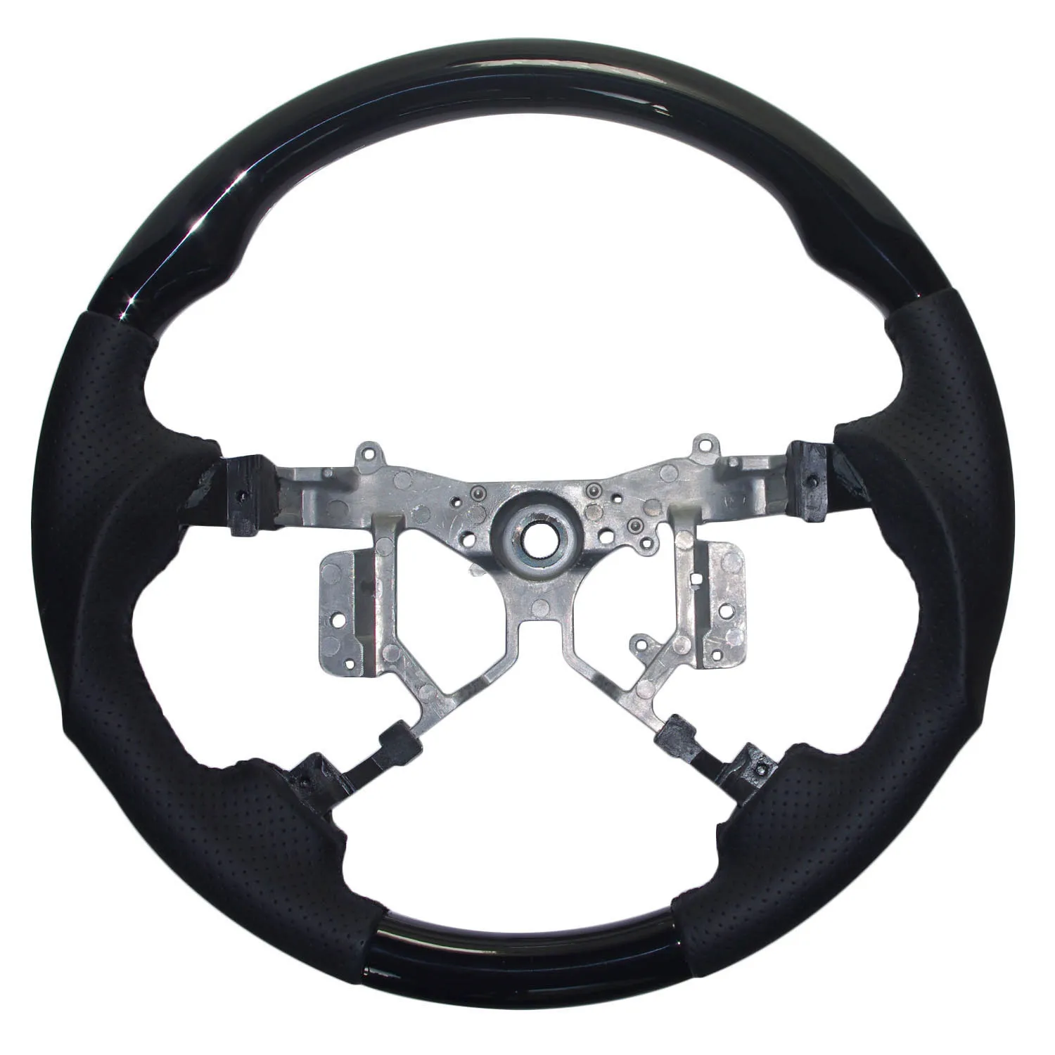 Черное Кожаное Спортивное Рулевое колесо для Toyota 2007 2011 Camry Kluger Estima Hilux Fortuner Allion