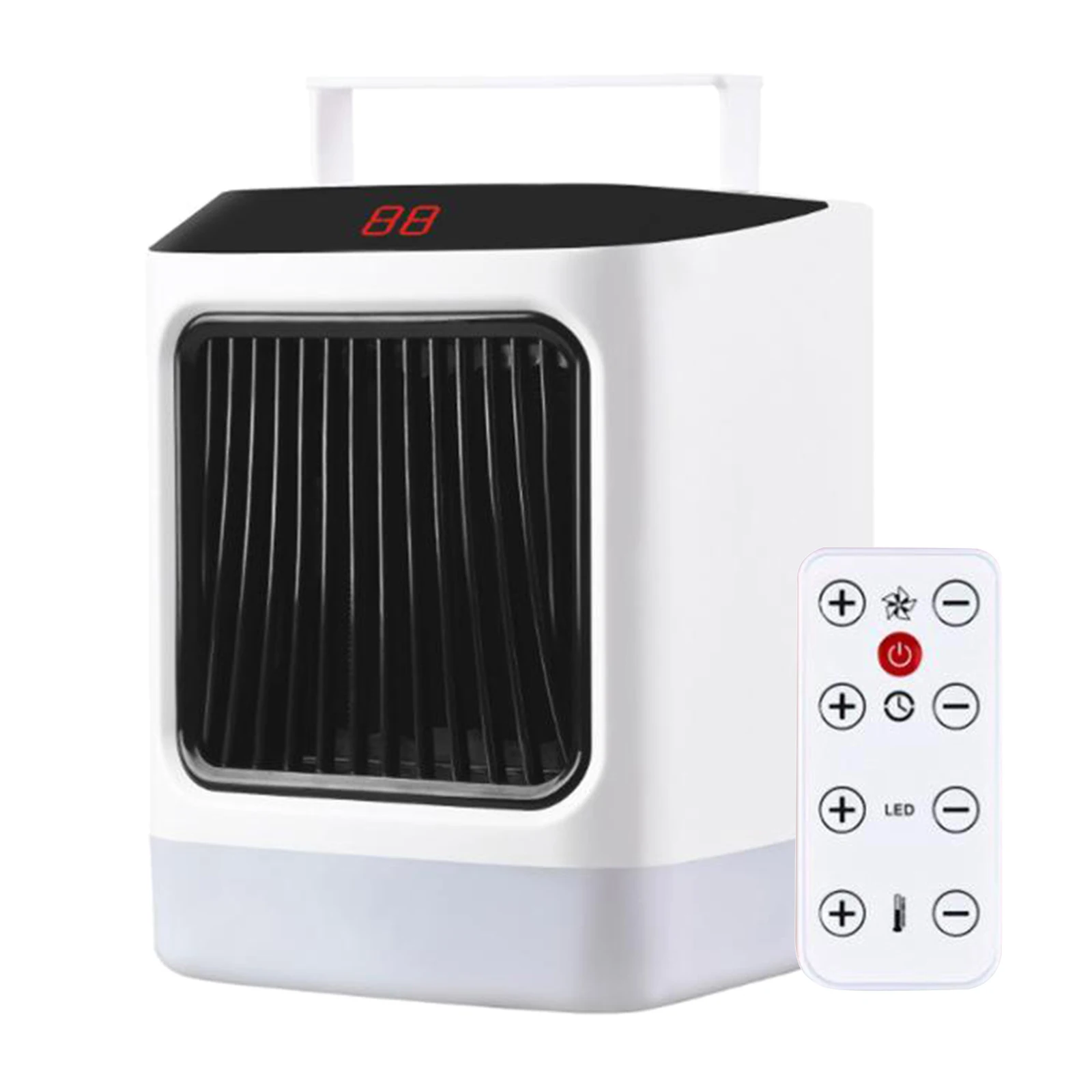 

Portable Electric Space Heater Cooler 800W Winter Air Fan Adjustable Quiet