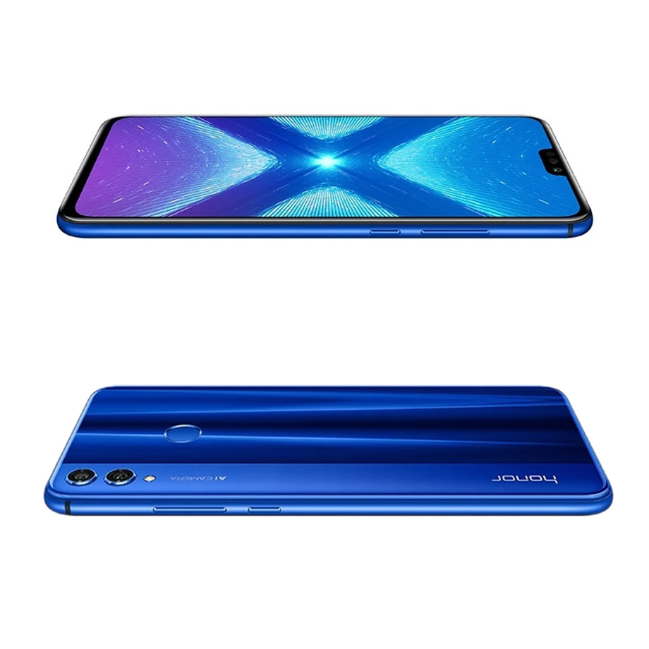 Honor 8X Kirin 710 Восьмиядерный 6,5 ''20MP& 2MP& 16MP 3400 mAh ram 6GB rom 64GB распознавание лица отпечаток пальца