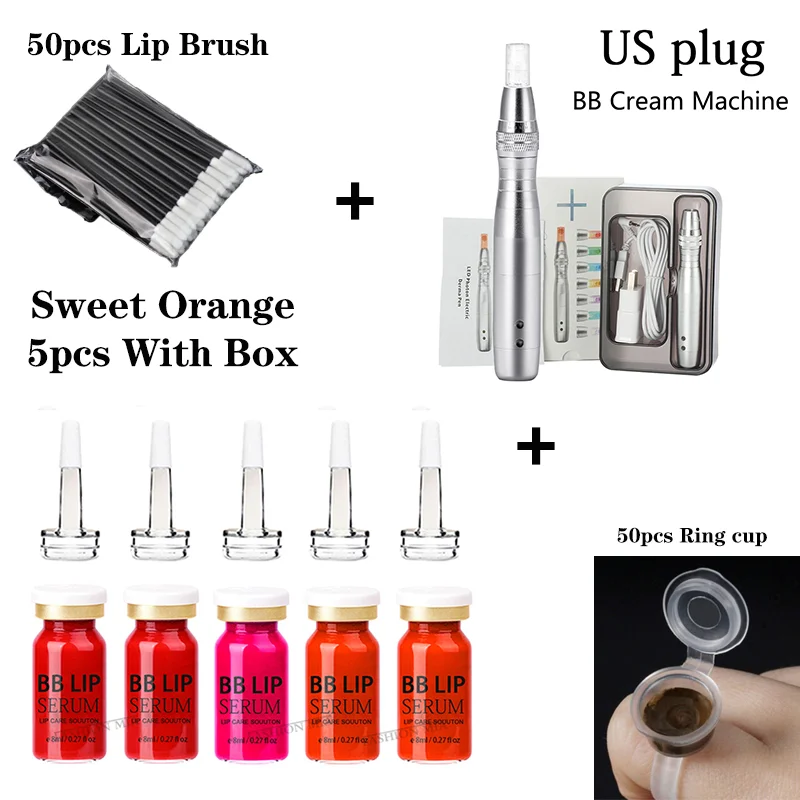 BB Lips Ampoule Serum Starter Kit High Quality Organic Pigment Long Lasting BB For Lip Mesotherapy Treatment