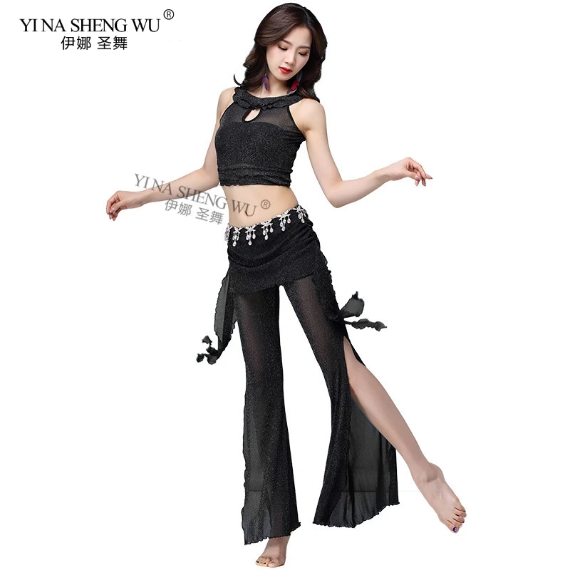 Женский костюм для танца живота сексуальная модная Одежда танцев юбка штаны