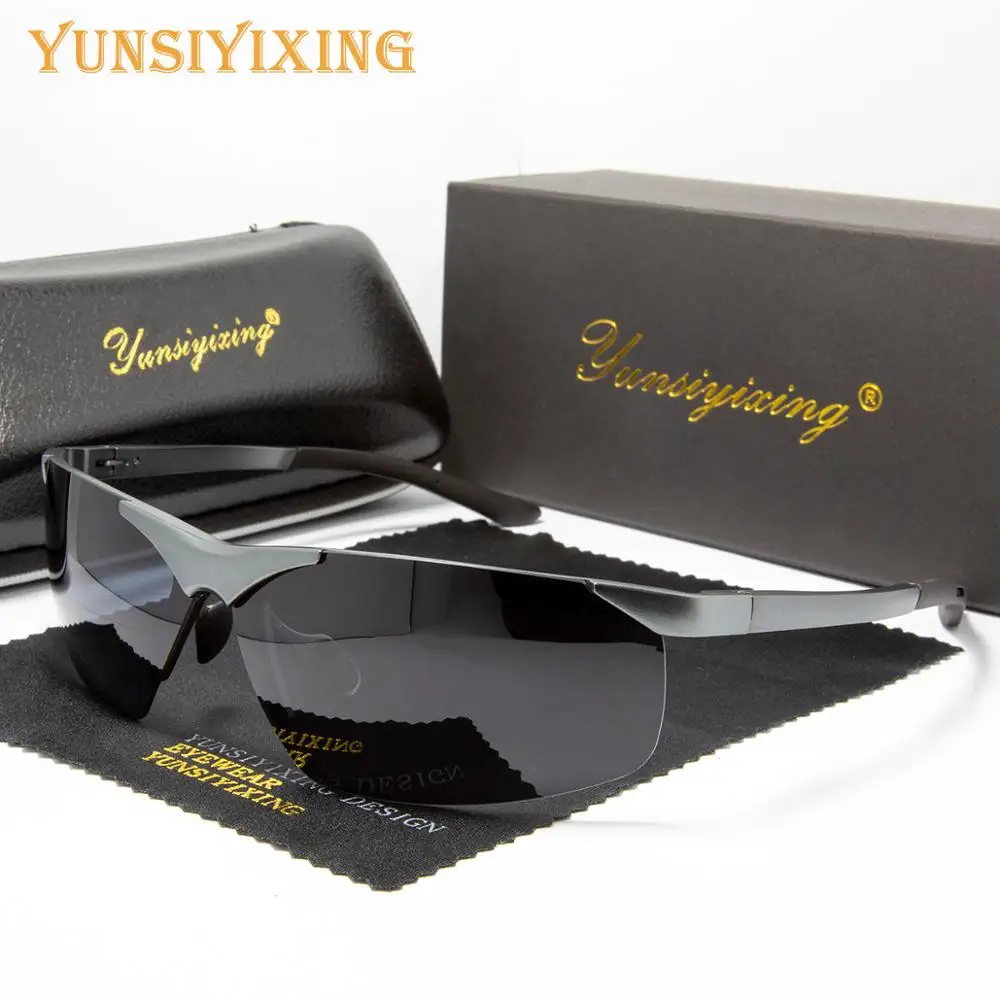 Мужские солнцезащитные очки с поляризацией из алюминиево магниевого сплава