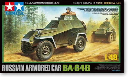 

1/48 Russian BA-64B Wheeled Armored Vehicle Tamiya Assembly Model The Second World War Collection Plastic Building Painting Toy