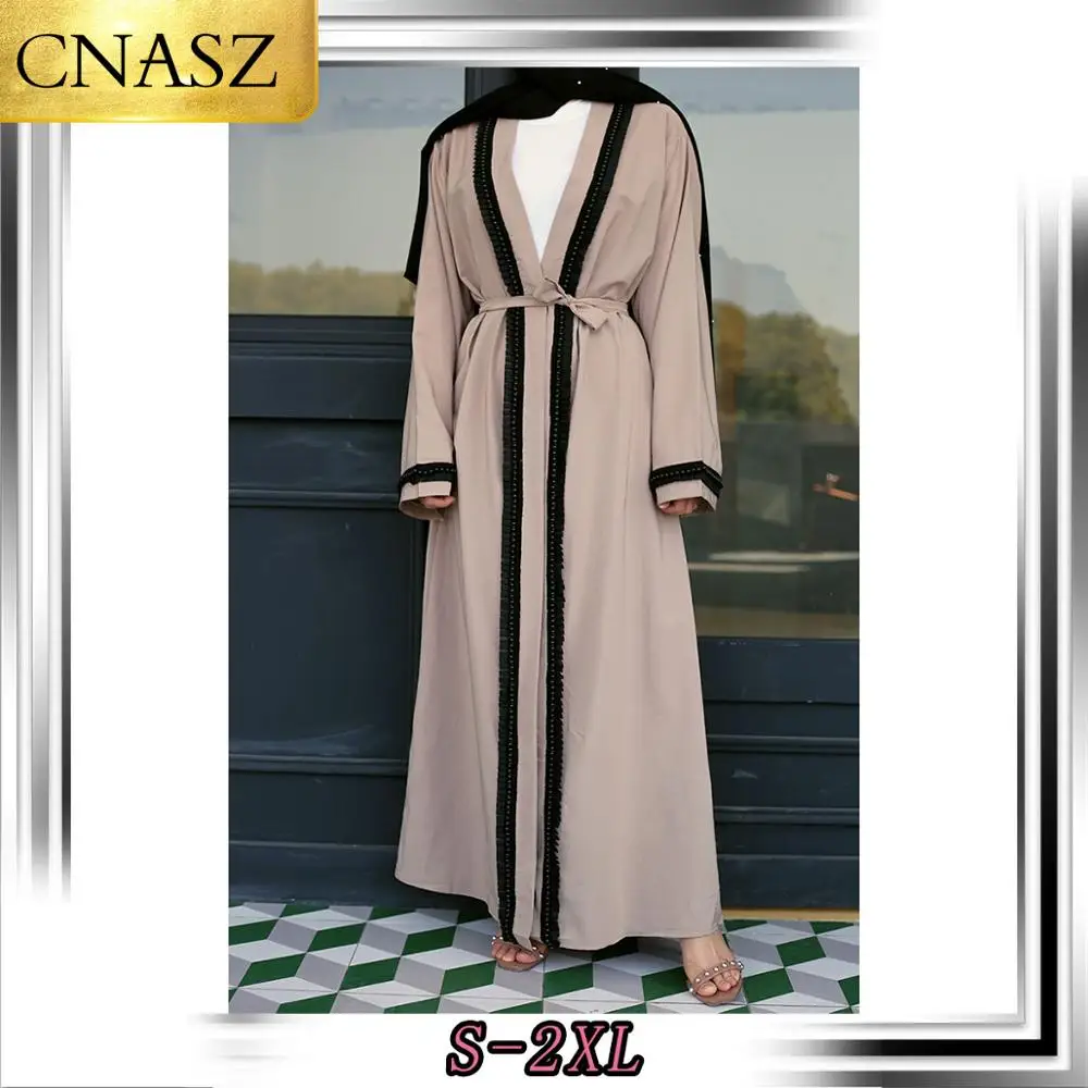 

Latest Fashion Middle East Arab Simple Muslim Clothing Designs Pakistan Dubai Abaya Beaded Abayas Elegant Jubah Turkey Abaya