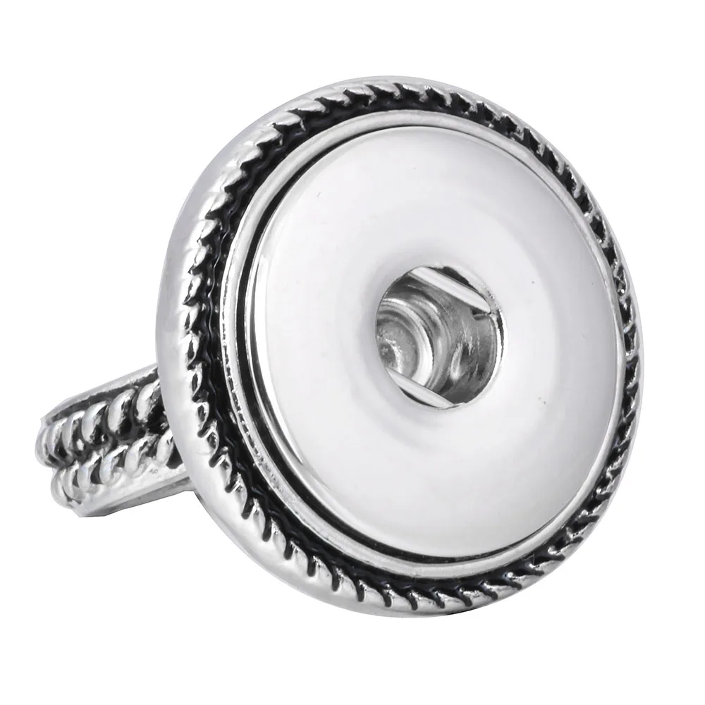 Новые трендовые кольца красивые кнопки кольцо подходящие для DIY 18 мм ювелирные