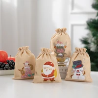 candy bag wine bottle bag christmas diamond painting 5d linen chocolate pouch diy craft drawstring decoration snack organizer