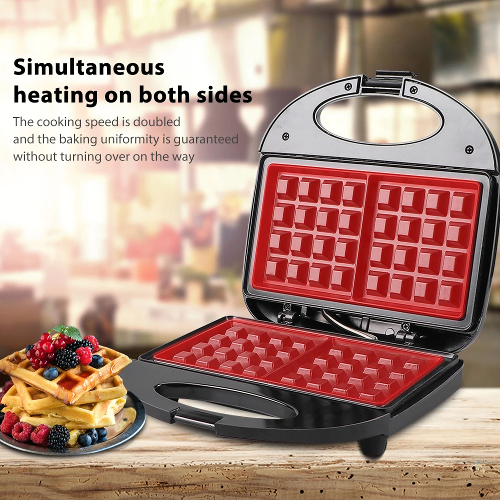 Jual Pembuat Wafel Listrik Peralatan Dapur Memasak Kue Telur Gelembung Oven Mesin Sarapan Panci Wafel Besi Loyang 220V