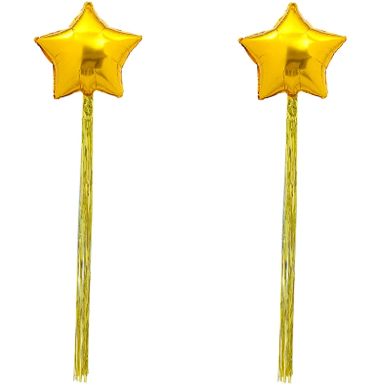 1 Set Sweet Wedding Decoration Kit Gold Foil Balloons Star with Tinsel Latex Champagne for | Дом и сад