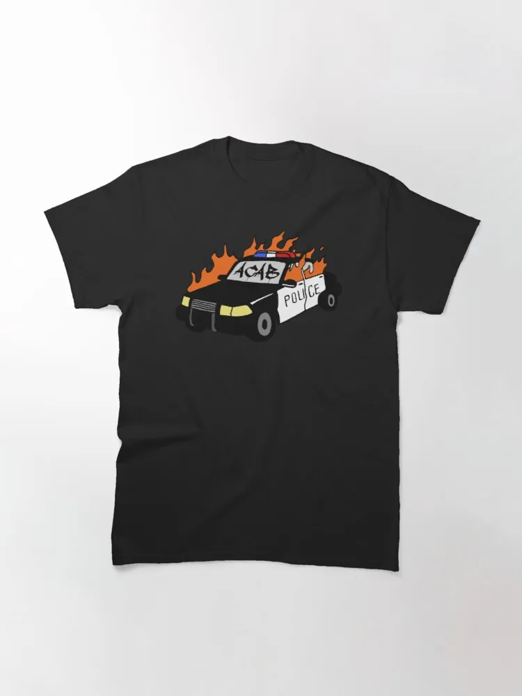 

Tops T Shirt Women ACAB - Burning Cop Car Classic T-Shirt