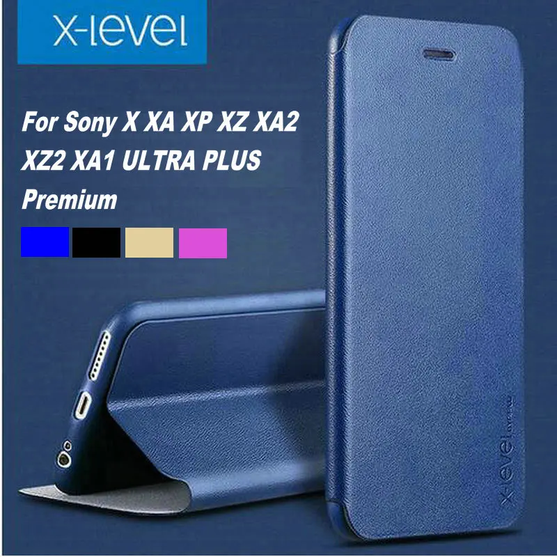 X Level X-Level Роскошный кожаный чехол для sony Xperia 10/Xperia10 Plus, мягкая задняя крышка с подставкой для sony XPeria 10 Plus, чехлы