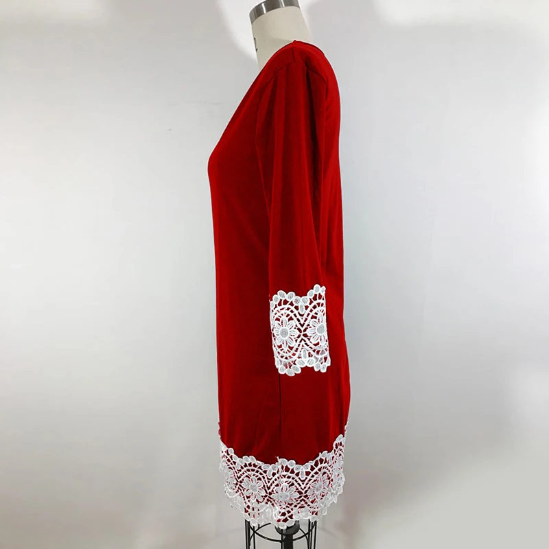 Женское платье карандаш до колена с кружевом|Женские платья| |