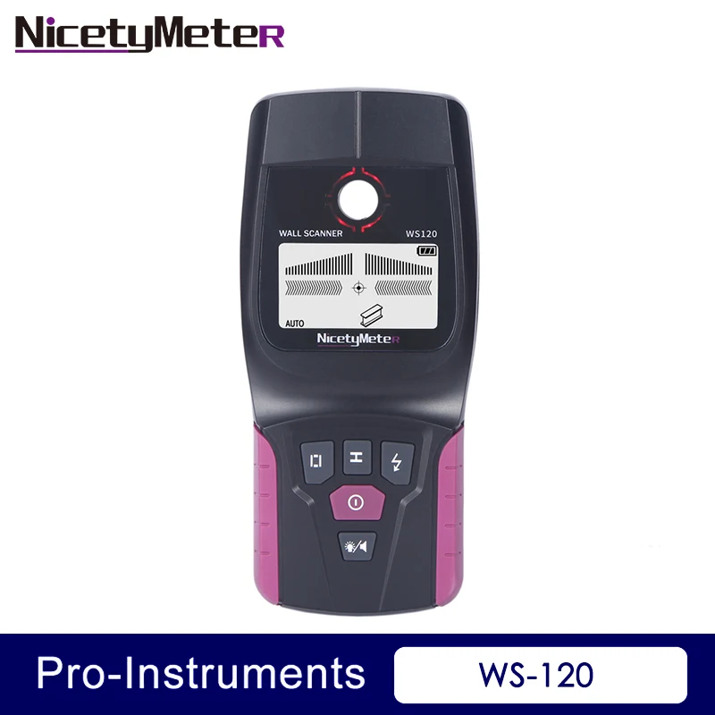 NicetyMeter WS120 3 в 1 металлоискатель найти настенный сканер деревянный кабель Электрический провод Стад искатель с светодиодный звуковой сигнализацией