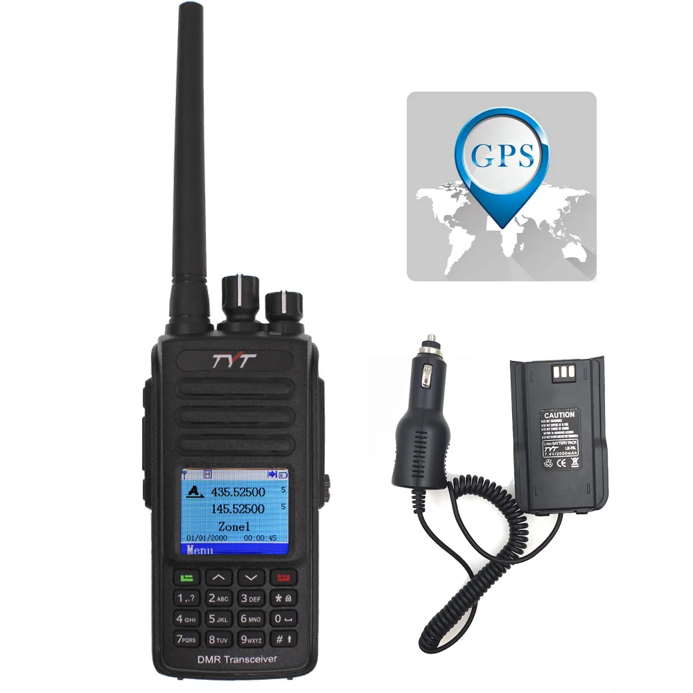 Add an eliminator TYT MD-UV390 DMR радиостанция 5 Вт 136-174 МГц и 400-480 МГц рация MD-390 IP67 Водонепроницаемый двойной раз Dlot цифровое радио - Цвет: Add an eliminator