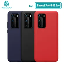 Huawei P40 Pro Case NILLKIN Liquid Smooth Silicone Case For Huawei P40 / P40 Pro 5G Cover Protective Bags