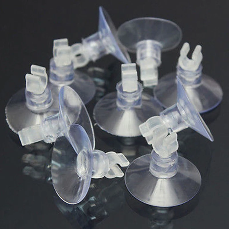 

10 Aquarium Fish Tank Suction Cup Sucker Holders For Air Line Tube Hose Pump