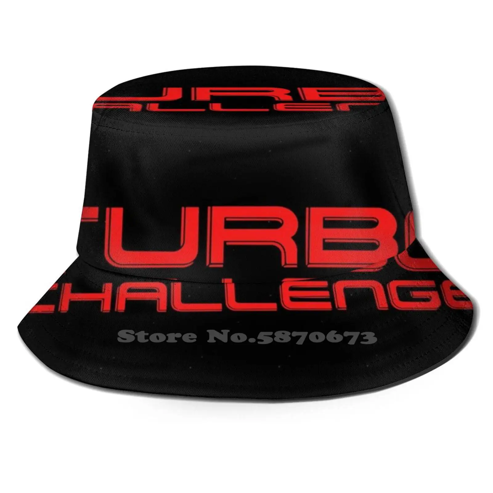 

Turbo Challenge Red Print Bucket Hats Sun Cap Turbo Turbo Challenge Race Racer Sport 80s Game 80s Gaming Retro Retro Gaming