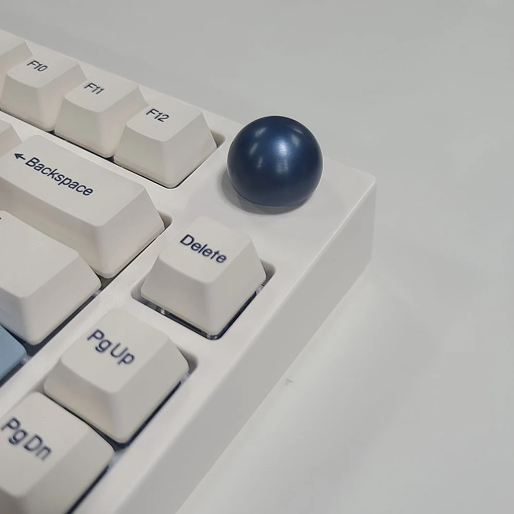 Ручки для механической клавиатуры Keydous NJ80 круглые серебристые синие красные