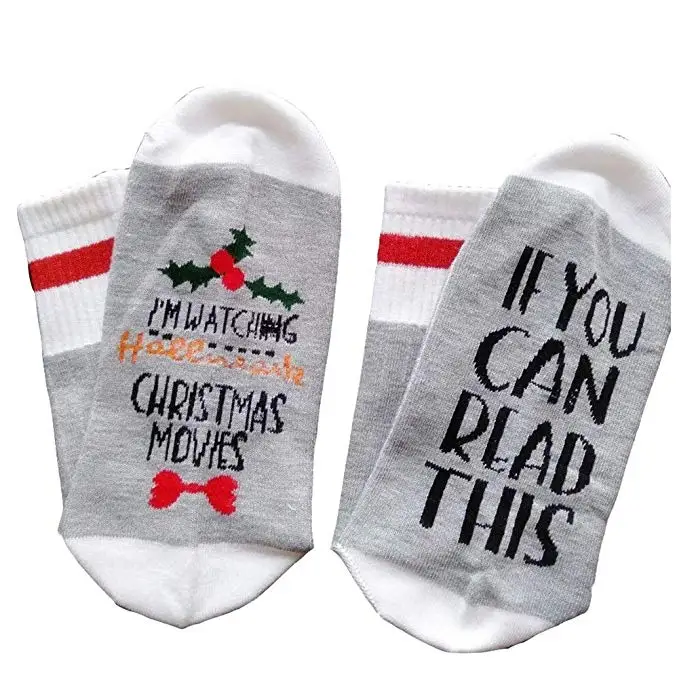 2019 Christmas Grey Epous, новинка года, носки не беспокоить, забавные Игровые Носки, нескользящие носки с подушками, подарок для мужчин - Цвет: 2019 Christmas Grey