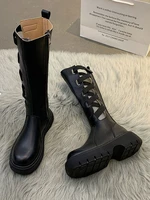 womens shoes over the knee boots womens 2021 new spring and autumn thick soled anti skid fashion hollow retro long boots boots