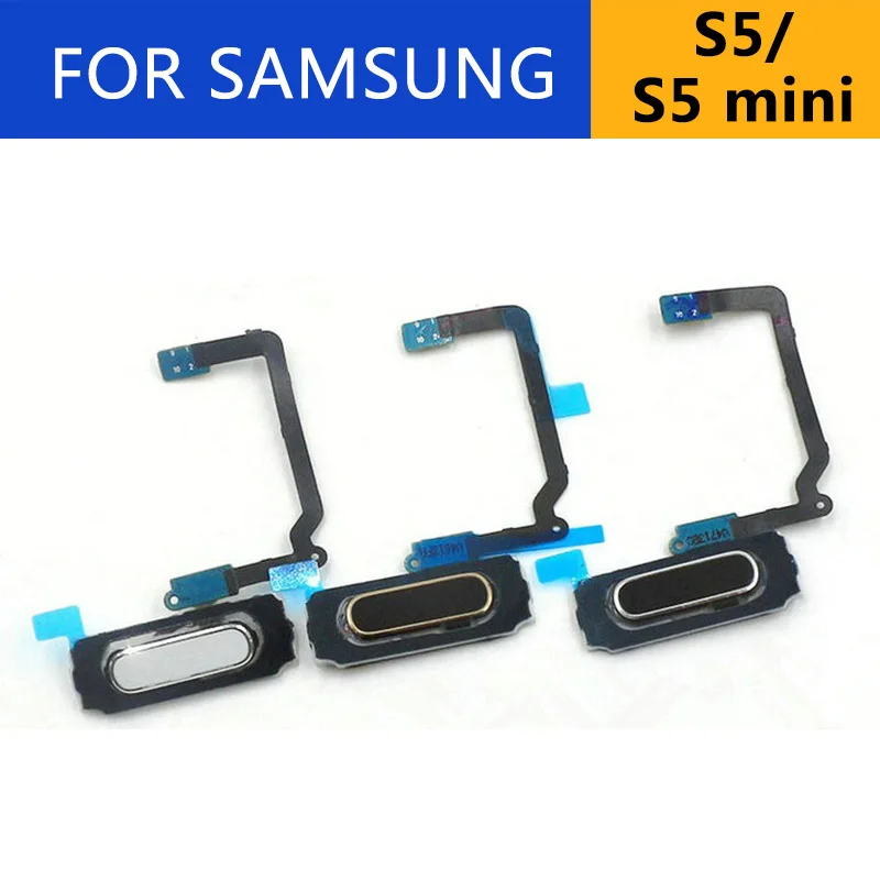 5pcs/10pcs Home Button Flex For Samsung Galaxy S5 G900 G900H G900F Mini G800 G800F Back Fingerprint Sensor Cable | Мобильные