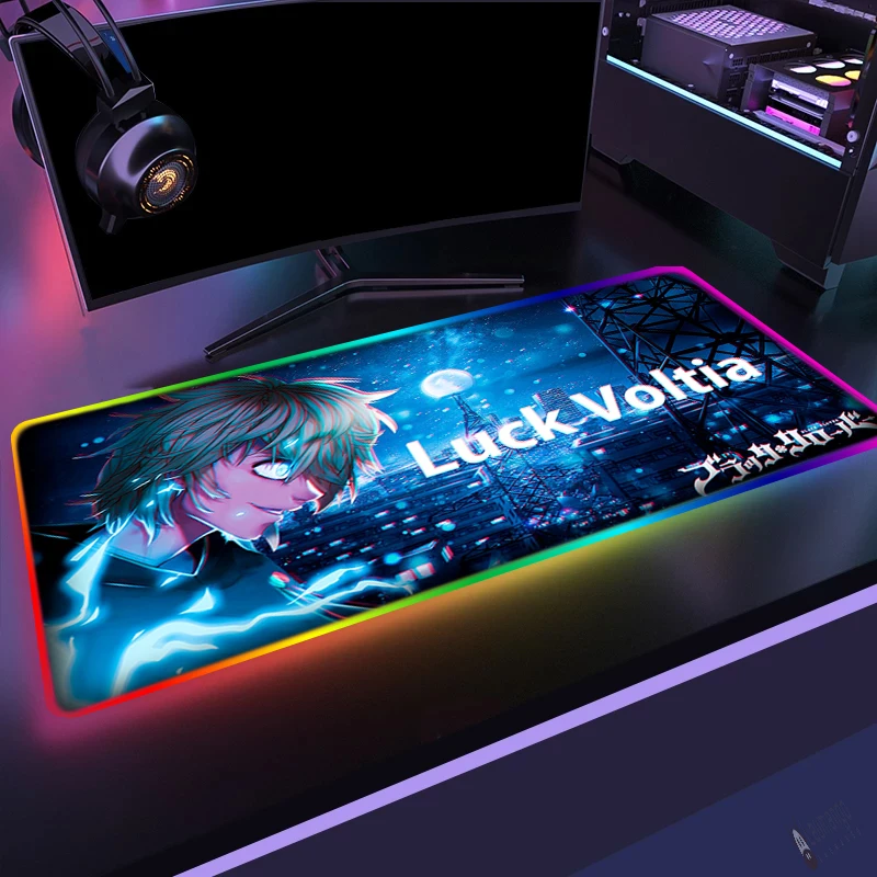 

Черный с узором клевера Мышь Pad Kawaii игровые аксессуары RGB Мышь геймер Девушка светодиодный Varmilo PC Gamer шкаф клавиатура для компас ковер