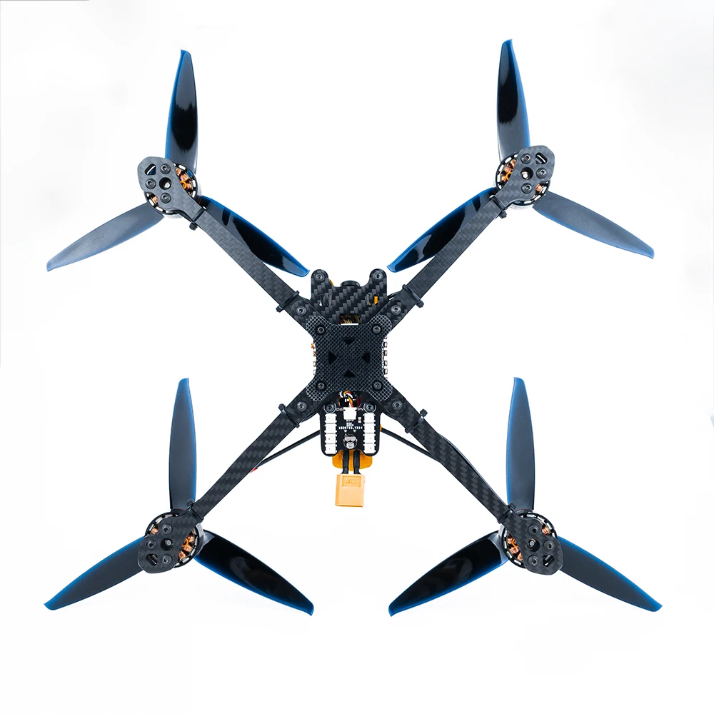Дрон-Квадрокоптер DarwinFPV Tyro 129 S FPV Darwin129 280 мм 7 дюймов F4 OSD 50A BLHeli_S Dshot600 800 МВт 1500TVL |