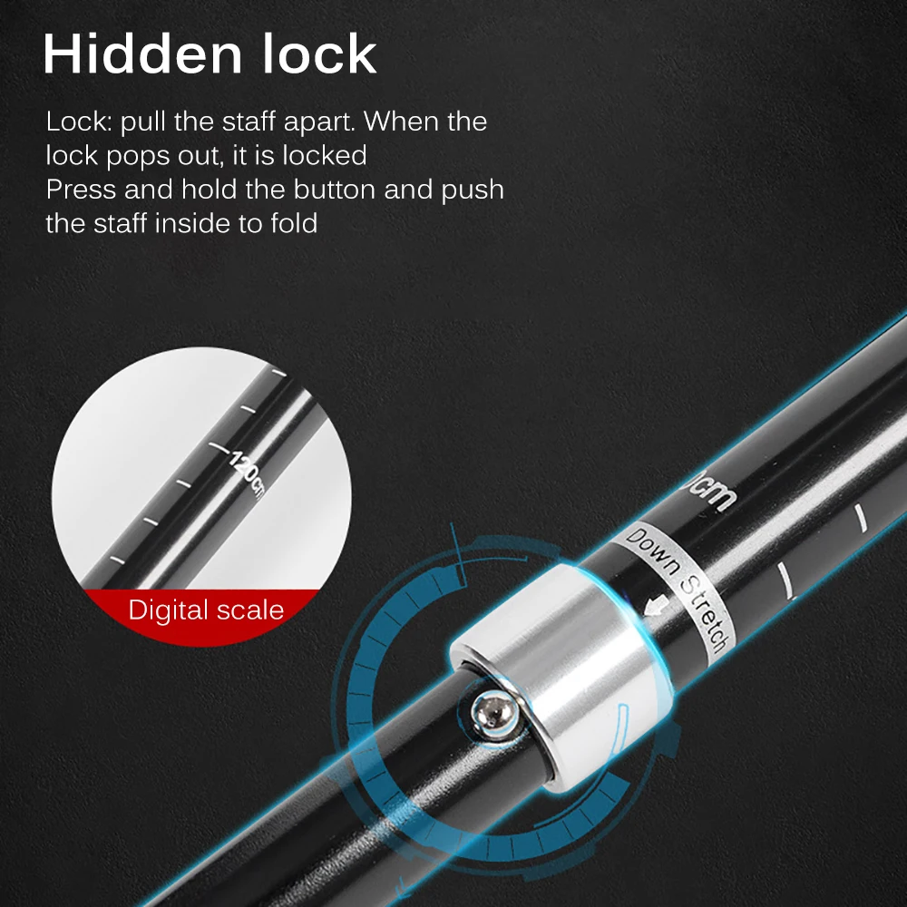 1 шт./лот палки для скандинавской ходьбы регулируемые трекинговые