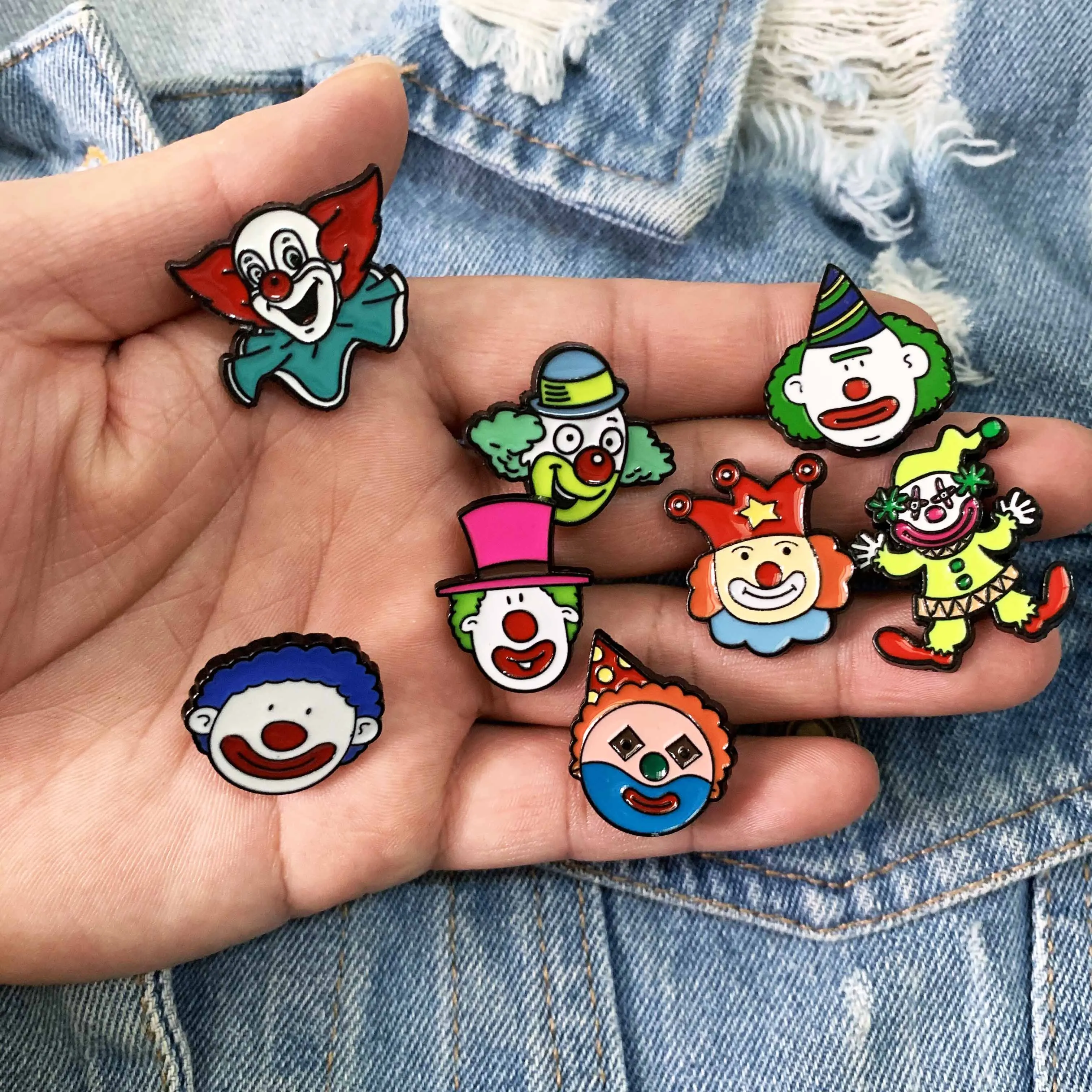 Детская эмалированная брошь в виде клоуна для мальчиков | Украшения и аксессуары