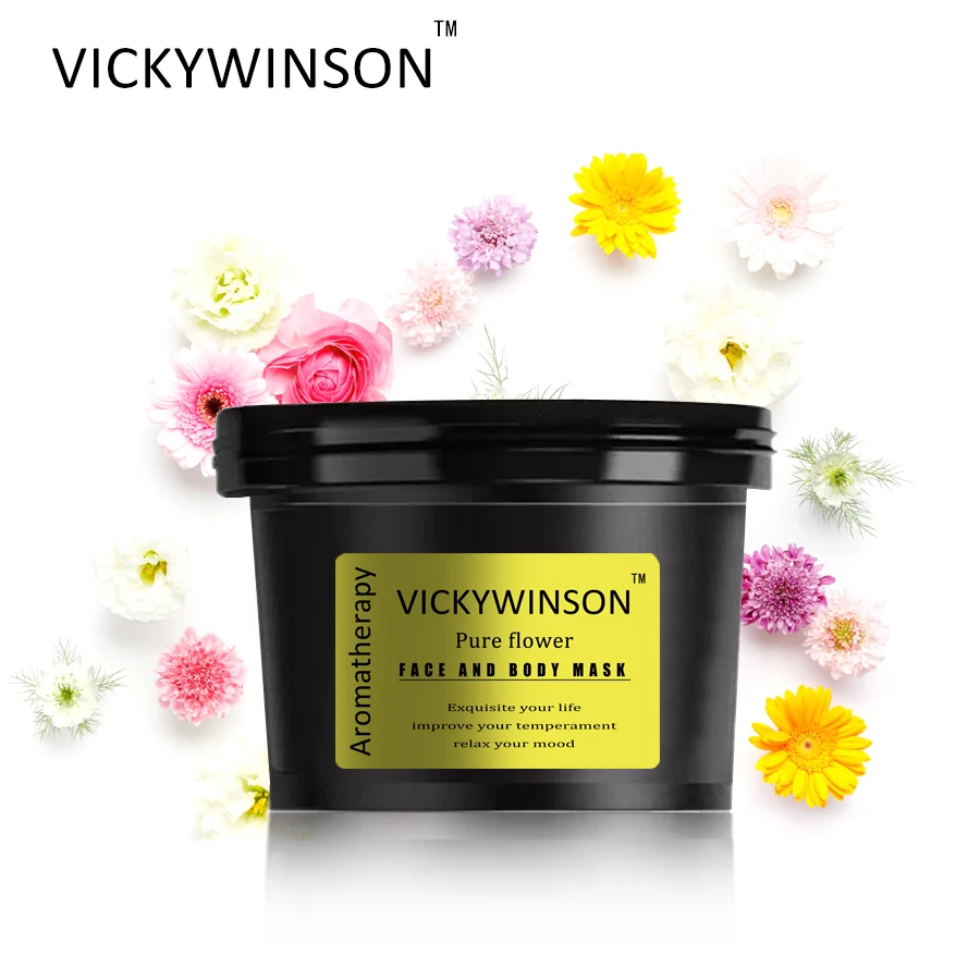 

VICKYWINSON Pure flower Aromatherapy scrub 50g Natural Organic Body Exfoliator Exfoliating Cream Moisturizing Peeling Bath Cream