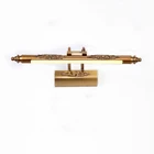 Лампа для косметического зеркала в стиле ретро, европейская Светодиодная лампа для макияжа, бронзосветильник льник для шкафа, настенные лампы для ванной, 8 Вт, 500 мм