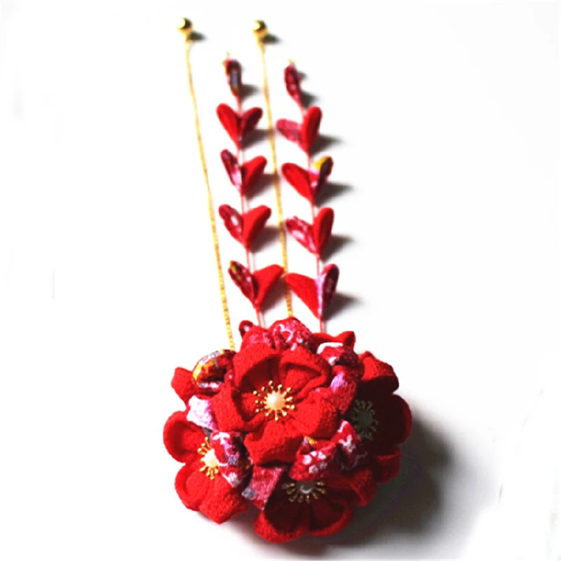 1 шт. милый детский декоративный вентилятор для волос в японском стиле заколка с