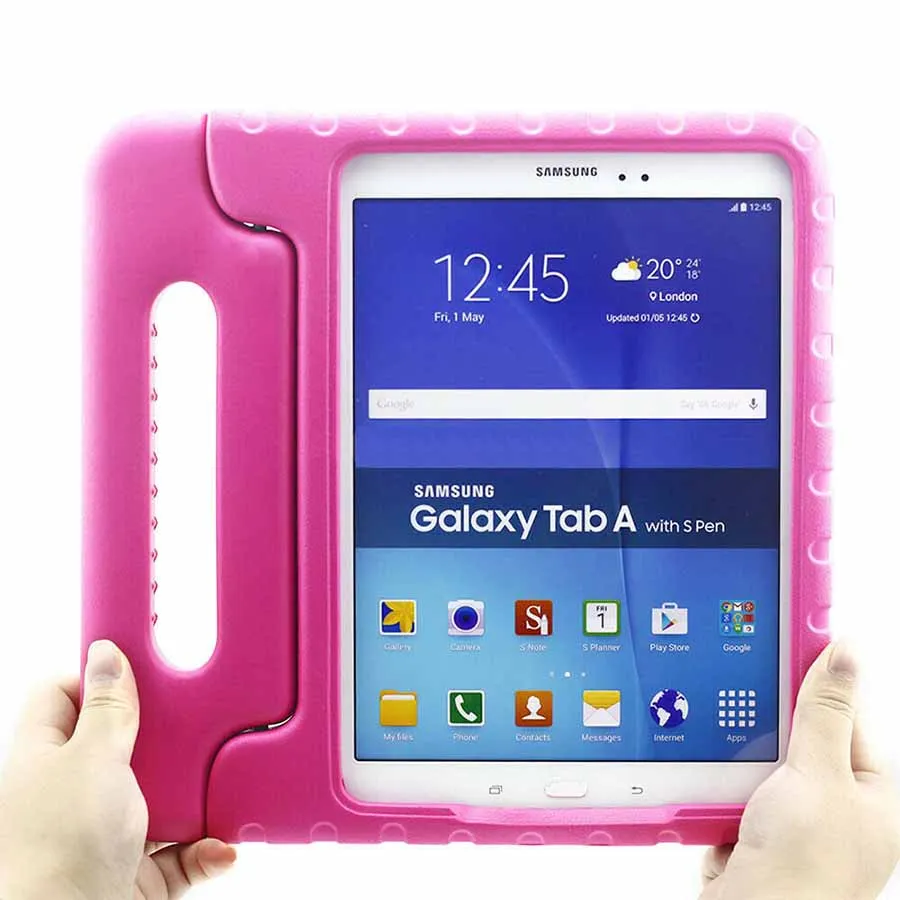 Детский ударопрочный чехол EVA для samsung GALAXY Tab A, 8,0 дюймов, T350, T351, T355, безопасный пенопластовый чехол для планшета, чехол с ручкой и подставкой
