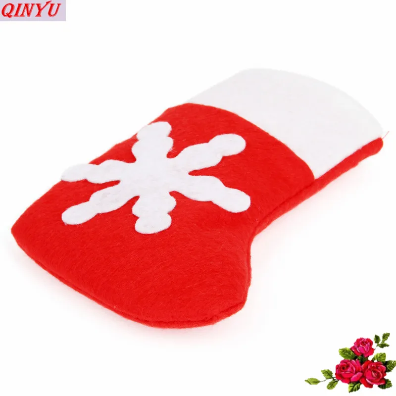 3 Pcs Merry Christmas Candy Boots Gifts Bag Decorations For Home Xmas Santa Stocking Natal Decor New Year Decoration 5 | Дом и сад