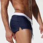 Мужской купальник 3 @ #, плавки для серфинга, летние купальники, однотонные модные дизайнерские пляжные дышащие быстросохнущие брюки с карманами сзади