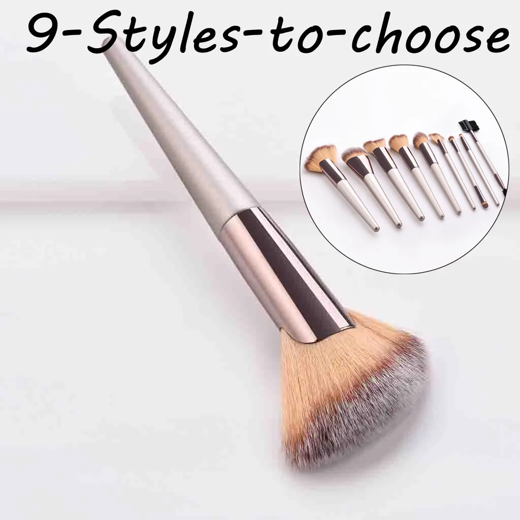 Модные Профессиональные кисти для макияжа набор румян тени век кисть бровей