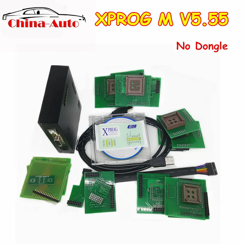 DHL Новые Xprog V5.55 X Prog M 5,55 Автомобильные диагностические кабели X-Prog V5.55 без USB ключа XPROGM ECU программист